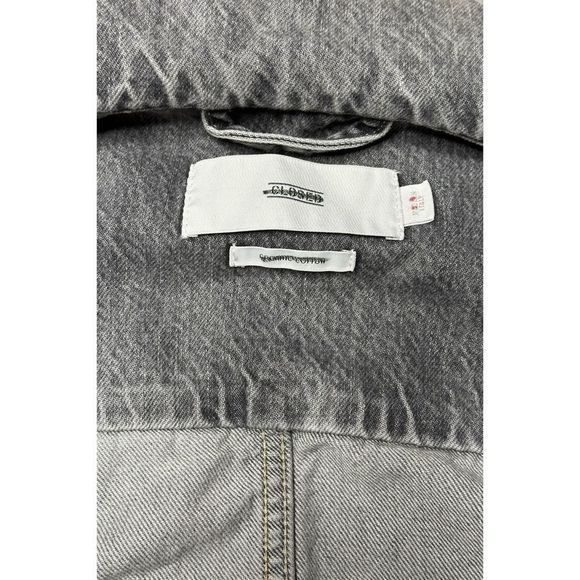 Free People x CLOSED Elin Cropped Organic Cotton Denim Trucker Jacket - Picture 11 of 12